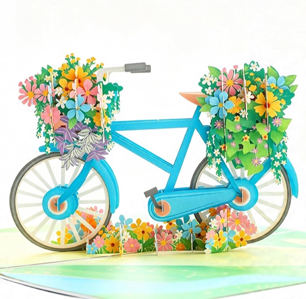 Idée cadeau original anniversaire femme : la carte pop-up 3D fleurie, nouveauté Amazon