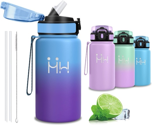 Rester hydraté pendant une séance de sport : gourde isotherme à paille, nouveauté Amazon