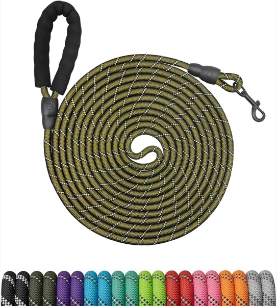 Apprendre le rappel à son chien : la longe de dressage 5 mètres, nouveauté Amazon