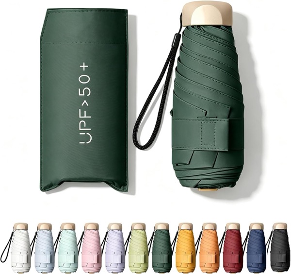 Rester au sec en cas d'averse : le parapluie pliant compact anti UV, nouveauté Amazon